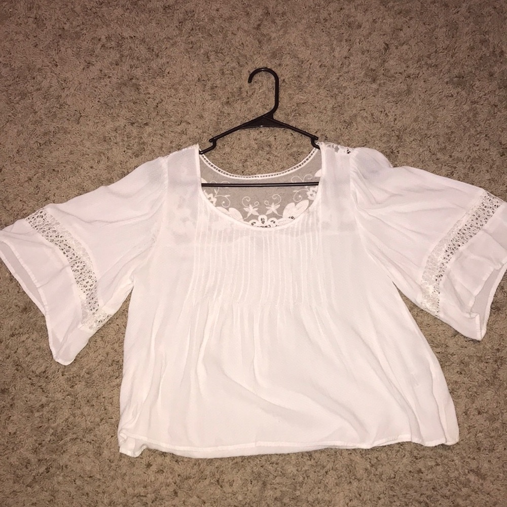 Lace casual blouse